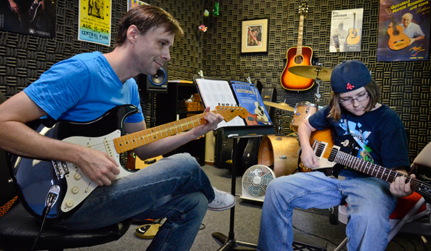 Inside Carlton Music Center's lesson studio